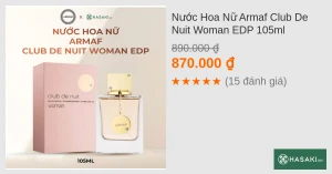 Nước Hoa Nữ Armaf Club De Nuit Woman EDP 105ml