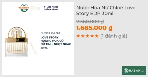 Nước Hoa Nữ Chloé Love Story EDP 30ml