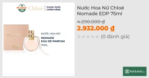 Nước Hoa Nữ Chloé Nomade EDP 75ml