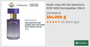 Nước Hoa Nữ De Memoria EDP 05 Montpellier 30ml