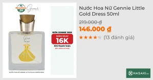Nước Hoa Nữ Gennie Little Gold Dress 50ml