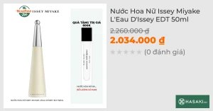 Nước Hoa Nữ Issey Miyake L'Eau D'Issey EDT 50ml