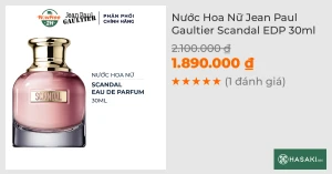 Nước Hoa Nữ Jean Paul Gaultier Scandal EDP 30ml