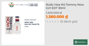 Nước Hoa Nữ Tommy Hilfiger Now Girl EDT 30ml
