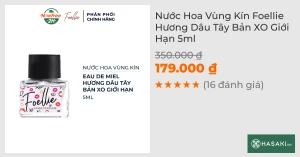 Nước Hoa Vùng Kín Foellie Hương Dâu Tây Bản XO Giới Hạn 5ml