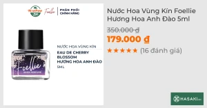 Nước Hoa Vùng Kín Foellie Hương Hoa Anh Đào 5ml