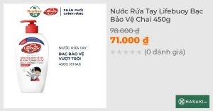 Nước Rửa Tay Lifebuoy Bảo Vệ Vượt Trội 10 Chai 450g