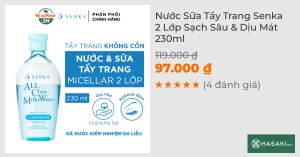 Nước Sữa Tẩy Trang Senka 2 Lớp Sạch Sâu & Dịu Mát 230ml