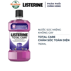 Nước Súc Miệng Listerine Chăm Sóc Toàn Diện Không Cay 750ml