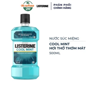 Nước Súc Miệng Listerine Hơi Thở Thơm Mát 500ml