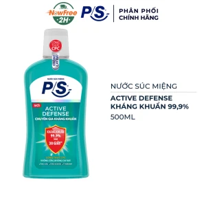 Nước Súc Miệng P/S Active Defense Kháng Khuẩn 500ml