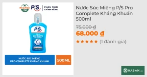 Nước Súc Miệng P/S Pro Complete Kháng Khuẩn 500ml
