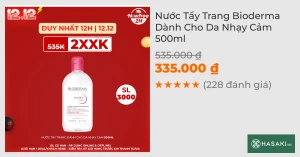 Nước Tẩy Trang Bioderma Dành Cho Da Nhạy Cảm 500ml
