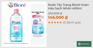 Nước Tẩy Trang Bioré Hoàn Hảo Sạch Nhờn 400ml
