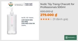 Nước Tẩy Trang Chacott for Professionals 500ml