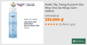Nước Tẩy Trang Eucerin Dịu Nhẹ Cho Da Nhạy Cảm 400ml
