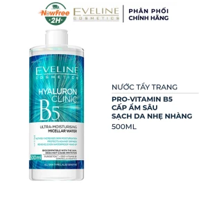 Nước Tẩy Trang Eveline Hyaluron Clinic B5 Cấp Ẩm 500ml