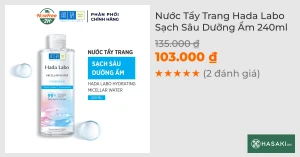 Nước Tẩy Trang Hada Labo Sạch Sâu Dưỡng Ẩm 240ml