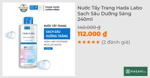 Nước Tẩy Trang Hada Labo Sạch Sâu Dưỡng Sáng 240ml