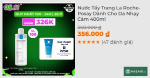 Nước Tẩy Trang La Roche-Posay Dành Cho Da Nhạy Cảm 400ml