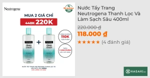 Nước Tẩy Trang Neutrogena Thanh Lọc Và Làm Sạch Sâu 400ml