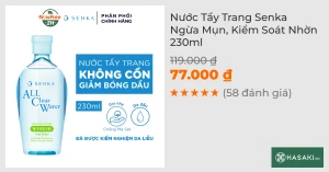 Nước Tẩy Trang Senka Ngừa Mụn, Kiểm Soát Nhờn 230ml