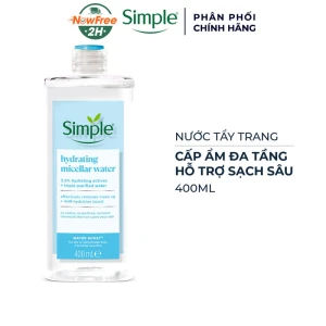 Nước Tẩy Trang Simple Sạch Sâu, Cấp Ẩm Đa Tầng 400ml