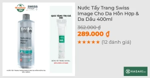 Nước Tẩy Trang Swiss Image Cho Da Hỗn Hợp & Da Dầu 400ml