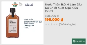 Nước Thần B.O.M Làm Dịu Da Chiết Xuất Ngải Cứu 150ml
