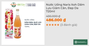 Nước Uống Naris Itoh Dấm Lựu Giảm Cân, Đẹp Da 720ml