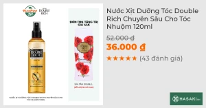 Nước Xịt Dưỡng Tóc Double Rich Chuyên Sâu Cho Tóc Nhuộm 120ml