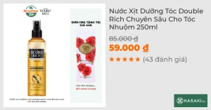 Nước Xịt Dưỡng Tóc Double Rich Chuyên Sâu Cho Tóc Nhuộm 250ml