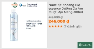 Nước Xịt Khoáng Bio-essence Dưỡng Da Ẩm Mượt Mịn Màng 300ml