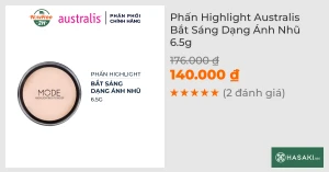 Phấn Highlight Australis Bắt Sáng Dạng Ánh Nhũ 6.5g