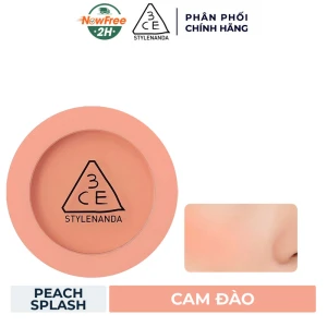 Phấn Má Hồng 3CE Mịn Lì Peach Splash - Cam Đào 5.5g