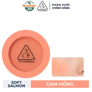 Phấn Má Hồng 3CE Mịn Lì Soft Salmon - Cam Hồng 5.5g