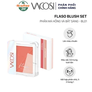 Phấn Má Hồng & Bắt Sáng Vacosi BL01 Cutie Coral 8.3g