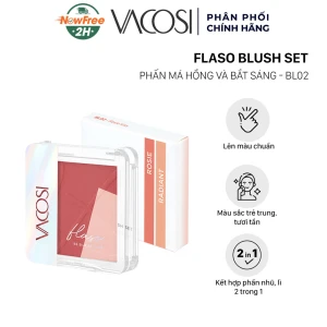 Phấn Má Hồng & Bắt Sáng Vacosi BL02 Rosie Kiss 8.3g
