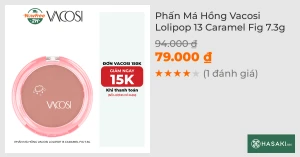 Phấn Má Hồng Vacosi Lolipop 13 Caramel Fig 7.3g