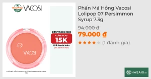Phấn Má Hồng Vacosi Lolipop O2 Persimmon Syrup 5.6g