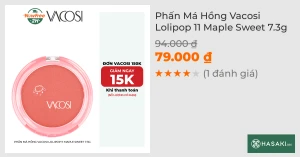 Phấn Má Hồng Vacosi Lolipop O3 Maple Sweet 5.6g