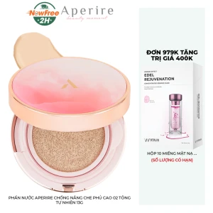 Phấn Nước Aperire Chống Nắng Che Phủ Cao 02 Tông Tự Nhiên 13g