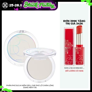 Phấn Phủ B.O.M Kiềm Dầu, Che Phủ Lỗ Chân Lông Dạng Nén 7.5g
