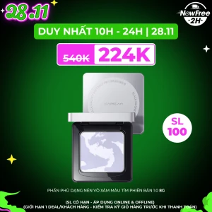 Phấn Phủ Carslan Dạng Nén Vỏ Xám Màu Tím Phiên Bản 1.0 8g