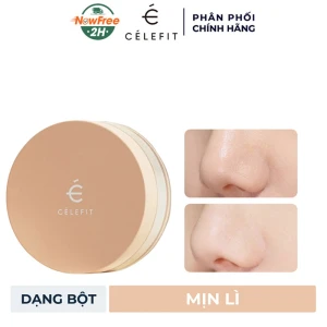Phấn Phủ Celefit Dạng Bột Mỏng Nhẹ Kiềm Dầu Mịn Lì 12g