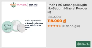 Phấn Phủ Khoáng Silkygirl No-Sebum Mineral Powder 5g