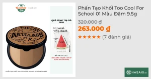 Phấn Tạo Khối Too Cool For School 01 Màu Đậm 9.5g