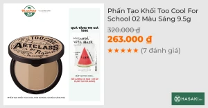Phấn Tạo Khối Too Cool For School 02 Màu Sáng 9.5g