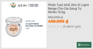 Phấn Tươi AGE 20's Tông Da Sáng Tự Nhiên 12.5g
