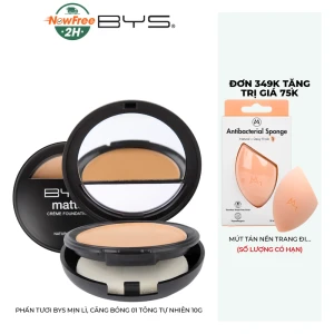 Phấn Tươi BYS Mịn Lì, Căng Bóng 01 Tông Tự Nhiên 10g
